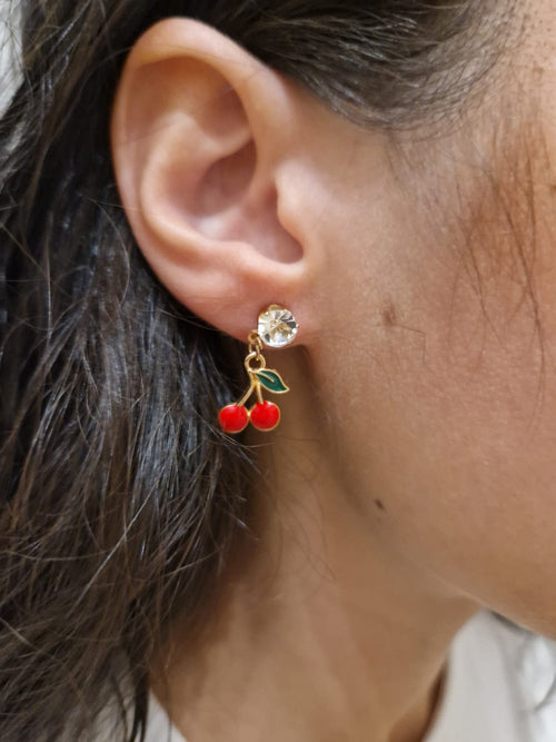 Orecchini Artigianali  con ciliegie